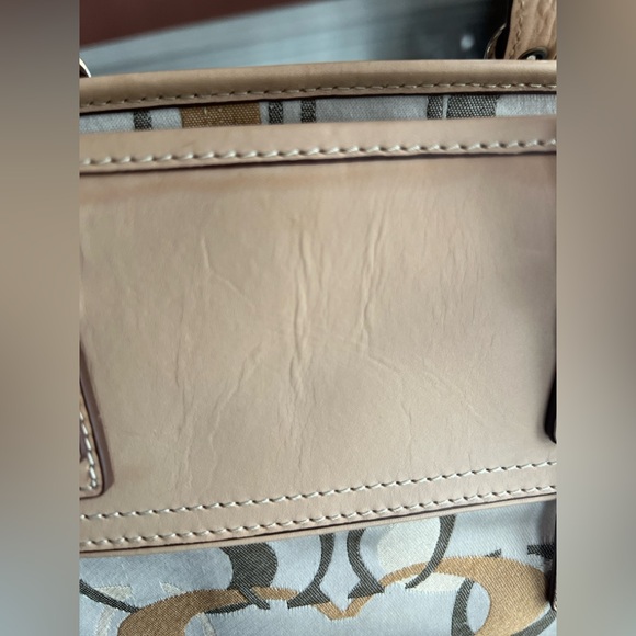 Coach Vintage Beige and Gold limited Edition Hamptons Satchel 03 GUC - Picture 6 of 17